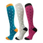 1/3/6/7 Pairs Compression Socks for Women&Men (20-30mmHg)- Best for Running,Travel,Cycling,Pregnant,Nurse, Edema