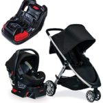 Britax B-Lively & B-Safe Ultra Travel System, Noir with Extra Base Bundle