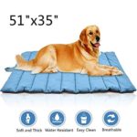 Cheerhunting Outdoor Dog Bed  Portable Travel Dog Bed 51×35 Extra Large Dog Mat Cat Mat Orange Oversize Waterproof Dog Mat Pet Mat, Blue XL