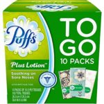 Puffs Plus Lotion Travel-Size Pocket Facial Tissues 10 Tissues per Pack (10 To Go Packs)