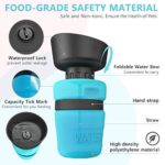 Pet Water Bottle for Dogs, dog water bottle foldable, Dog Travel Water bottle, Dog Water Dispenser, Lightweight & Convenient for Travel BPA Free 18 OZ. (Blue)