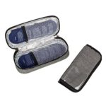 Apollo Walker Insulin Cooler Travel Case Diabetic Medication Cooler with 2 Ice Packs and Insulation Liner(Gray)