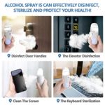 Small Spray Bottles for Alcohol, Plastic Electric Fine Mist Sprayer for Cleaning and Hair Care, Handheld Refillable Travel Mini Empty Continuous Spray Bottles.