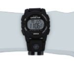 Timex Unisex T49661 Expedition Mid-Size Digital CAT Black/Gray Stripe Nylon Strap Watch