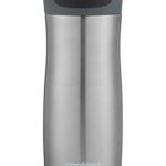 Contigo Autoseal West Loop Vacuum-Insulated Stainless Steel Travel Mug, 16 Oz, Stainless Steel & Grapevine, 2-pack