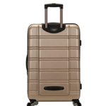 Rockland Melbourne Hardside Expandable Spinner Wheel Luggage, Champagne, 3-Piece Set (20/24/28)