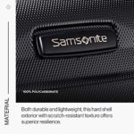 Samsonite Omni PC Hardside Expandable Luggage with Spinner Wheels, Black, 3-Piece Set (20/24/28)