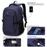 SHRRADOO Durable Waterproof Anti Theft Laptop Backpack Travel Backpacks Bookbag with usb Charging Port for Women & Men School College Students Backpack Fits 15.6 Inch Laptop Royal Blue