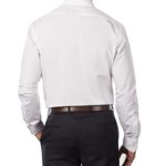 Van Heusen Men’s Poplin Fitted Solid Point Collar Dress Shirt, White, 18.5″ Neck 34″-35″ Sleeve