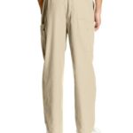 Cherokee Men’s Originals Cargo Scrubs Pant, Khaki, Large Short