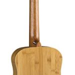 Luna Safari Bamboo Acoustic Travel Guitar with Gig Bag, Satin Natural