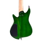 Asmuse Headless Electric Guitar Overhead Travel Guitar Small But Full-scale LEAF Guitar Ultra-Light For Travel and Performance Green