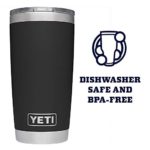 YETI Rambler 20 oz Tumbler, Stainless Steel, Vacuum Insulated with MagSlider Lid, Black