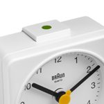 Braun BNC002WHWH Classic Analog Quartz Alarm Clock