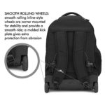 High Sierra Freewheel Wheeled Laptop Backpack, Black, 20.5 x 13.5 x 8-Inch