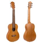 Guitalele 31 inch Guitarlele Mini Travel Guitar Ukulele Mahogany with Gig Bag Tuner Picks Strap By Kmise