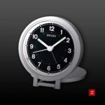 Seiko 3″ Round Travel Analog Alarm Clock