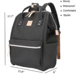 Himawari Travel Backpack Large Diaper Bag School Backpack for Women&Men 17.7″x11.8″x 8″(1882-HL)