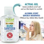 Hand Sanitizer Gel (4 Pack – Mini 2 oz Bottle) – 75% Alcohol – Kills 99.99% of Germs – Small 2oz Travel Size Individual Personal Pocket 2 Ounce Bottles
