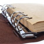 MALEDEN Refillable Spiral Daily Notepad Classic Embossed Travel Journal Diary