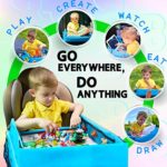 Kids Travel Tray, Kids Art Set, Travel Art Desk for Kids, Activity, Snack, Play Tray & Organizer – Keeps Children Entertained – Portable and Foldable + Storage Bag