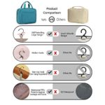 BAGSMART Toiletry Bag Travel Bag with hanging hook, Water-resistant Makeup Cosmetic Bag Travel Organizer for Accessories, Shampoo, Full Sized Container, Toiletries, Teal