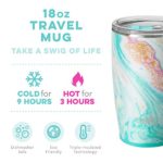 Swig Life 18oz Triple Insulated Travel Mug with Handle and Lid, Dishwasher Safe, Double Wall, and Vacuum Sealed Stainless Steel Coffee Mug in Wanderlust (Multiple Patterns Available)