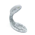 Flexilight LED Reading Book Light Clip On Adjustable Travel Bookmark Lamp Gift (Cactus) (White Floral)