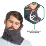 trtl Pillow – Scientifically Proven Super Soft Neck Support Travel Pillow – Machine Washable (Grey)
