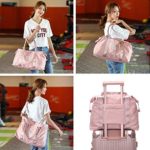 Travel Duffel Bag, Sports Tote Gym Bag, Shoulder Weekender Overnight Bag for Women