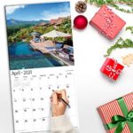 Amazing Escapes – 2021 Hangable Wall Calendars by Red Ember Press – 12″ x 24″ When Open – Thick & Sturdy Glossy Paper – Travel the World