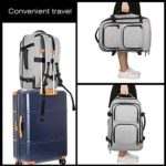 Dinictis 40L Carry on Flight Approved Travel Laptop Backpack, Business Weekender Bag-Grey