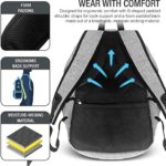 XDesign Travel Laptop Backpack with Anti-theft Lock Up to 16″ Notebook – Grey