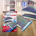 Spacesaver Premium Vacuum Storage Bags. 80% More Storage! Hand-Pump for Travel! Double-Zip Seal and Triple Seal Turbo-Valve for Max Space Saving! (Large 6 Pack)