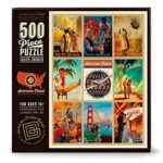 Americanflat 500 Piece Jigsaw Puzzle, 18×24 Inches, American Travel Romantic Escapes Art by Anderson Design Group
