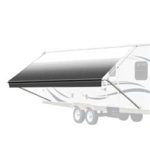 ALEKO Manual Retractable RV Trailer Awning for Home or Camper- 20×8 Ft – Black Fade
