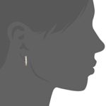 Amazon Essentials Yellow Gold Plated Sterling Silver Hinged Huggie Hoop Earrings