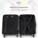 Merax Luggage Sets with TSA Locks, 3 Piece Lightweight P.E.T Luggage 20inch 24inch 28inch (Blackish Green)