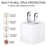 iPhone Charger, iPhone Charger MFi Certified Lightning Cable to USB Fast Charging Data Sync Transfer Cable with 2Pack USB Wall Charger Travel Plug Compatible iPhone 11/Pro/Xs Max/XR/X/8/8Plus and More