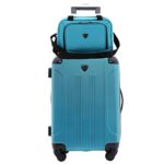 Travelers Club Sky+ Hardside Expandable Luggage Set with Spinner Wheels, Teal, 5 Piece