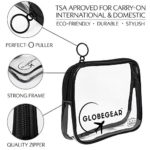 Travel Bottles & TSA Approved Clear Quart Size Bag Empty for Toiletries and Liquid with Leak-Proof Containers & Accessories (model GG1)