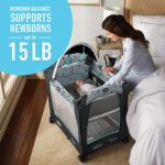 Graco Travel Lite Crib | Travel Crib Converts from Bassinet to Playard, Lauren