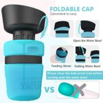 Pet Water Bottle for Dogs,Dog Travel Water Bottle,Upgraded 2 in 1 Drinking Cup Dispenser for Pets,with 2 Collapsible Bowls,Leakproof Foldable Food Bowl for Outdoor Travel Walking Hiking BPA Free