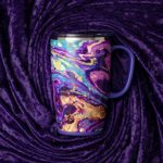 Swig Life 18oz Triple Insulated Travel Mug with Handle and Lid, Dishwasher Safe, Double Wall, and Vacuum Sealed Stainless Steel Coffee Mug in Purple Reign (Multiple Patterns Available)