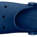 Crocs unisex adult Classic | Water Shoes Comfortable Slip on Shoes Clog, Navy, 8 Women 6 Men US