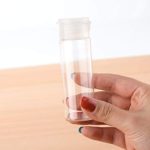 1.7oz Clear Plastic Empty Squeeze Bottles with Flip Cap – BPA-free – Set of 6 – TSA Travel Size 1.7 Ounce