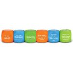 Learning Resources Let’s Talk! Cubes, Conversation Cubes, SEL & Autism Therapy, Foam Cubes, 6 Cubes with 36 Prompts, Ages 5+