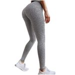 2 Pack TIK Tok Leggings, Butt Lift Leggings for Women, Women Yoga Pant High Waisted Butt Lifting Bubble Hip Lift