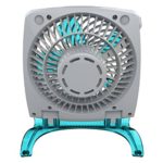 Vornado FIT Personal Air Circulator Fan with Fold-Up Design, Directable Airflow, Compact Size, Perfect for Travel or Desktop Use, Aqua