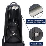 Partage Golf Travel Bag with Wheels,Golf Travel Case for Airlines -Black